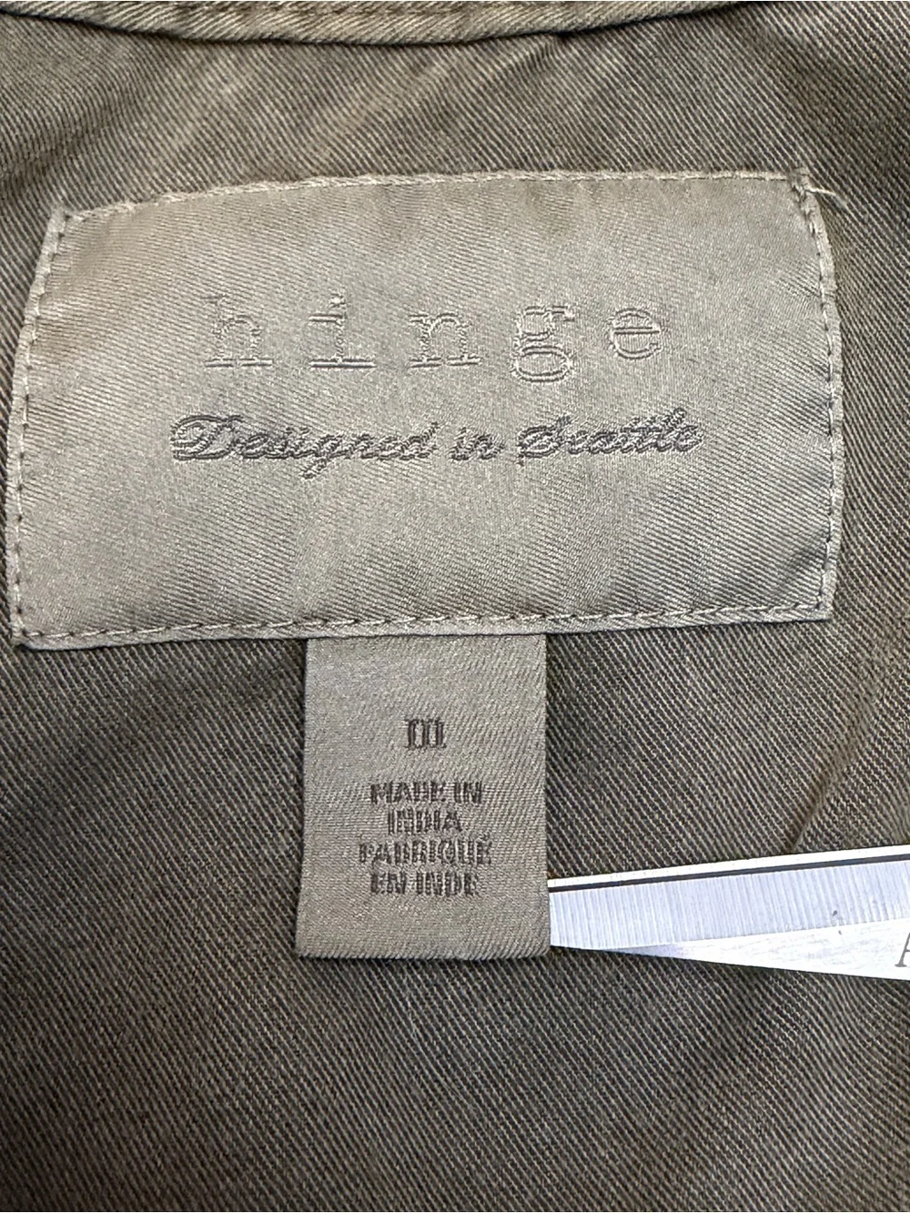 hinge Olive Utility Button-Front Jacket - Picture 3 of 5